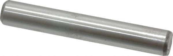 Value Collection - 3/8" Diam x 2-1/2" Pin Length Grade 8 Alloy Steel Standard Dowel Pin - C 50-58 Hardness, 28,700 Lb Breaking Strength, 1 Beveled & 1 Rounded End - USA Tool & Supply