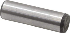 Value Collection - 7/16" Diam x 1-1/2" Pin Length Grade 8 Alloy Steel Standard Dowel Pin - C 50-58 Hardness, 39,100 Lb Breaking Strength, 1 Beveled & 1 Rounded End - USA Tool & Supply