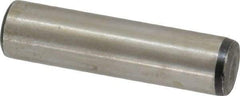 Value Collection - 7/16" Diam x 1-3/4" Pin Length Grade 8 Alloy Steel Standard Dowel Pin - C 50-58 Hardness, 39,100 Lb Breaking Strength, 1 Beveled & 1 Rounded End - USA Tool & Supply