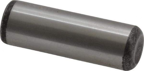 Value Collection - 1/2" Diam x 1-1/2" Pin Length Grade 8 Alloy Steel Standard Dowel Pin - C 50-58 Hardness, 51,000 Lb Breaking Strength, 1 Beveled & 1 Rounded End - USA Tool & Supply