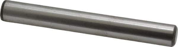 Value Collection - 1/2" Diam x 4" Pin Length Grade 8 Alloy Steel Standard Dowel Pin - C 50-58 Hardness, 51,000 Lb Breaking Strength, 1 Beveled & 1 Rounded End - USA Tool & Supply