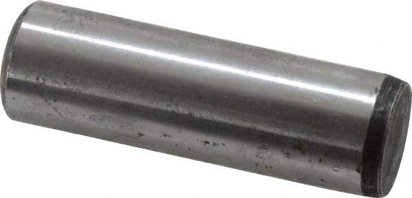 Value Collection - 5/8" Diam x 2" Pin Length Grade 8 Alloy Steel Standard Dowel Pin - C 50-58 Hardness, 79,800 Lb Breaking Strength, 1 Beveled & 1 Rounded End - USA Tool & Supply