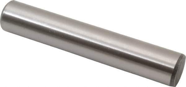 Value Collection - 5/8" Diam x 3-1/2" Pin Length Grade 8 Alloy Steel Standard Dowel Pin - C 50-58 Hardness, 79,800 Lb Breaking Strength, 1 Beveled & 1 Rounded End - USA Tool & Supply