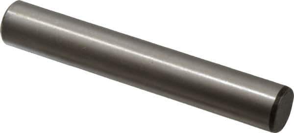 Value Collection - 5/8" Diam x 4" Pin Length Grade 8 Alloy Steel Standard Dowel Pin - C 50-58 Hardness, 79,800 Lb Breaking Strength, 1 Beveled & 1 Rounded End - USA Tool & Supply