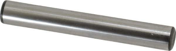 Value Collection - 5/8" Diam x 4-1/2" Pin Length Grade 8 Alloy Steel Standard Dowel Pin - C 50-58 Hardness, 79,800 Lb Breaking Strength, 1 Beveled & 1 Rounded End - USA Tool & Supply