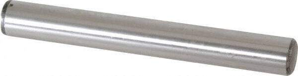 Value Collection - 5/8" Diam x 5" Pin Length Grade 8 Alloy Steel Standard Dowel Pin - C 50-58 Hardness, 79,800 Lb Breaking Strength, 1 Beveled & 1 Rounded End - USA Tool & Supply