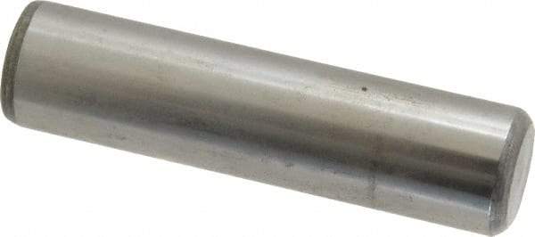 Value Collection - 3/4" Diam x 3" Pin Length Grade 8 Alloy Steel Standard Dowel Pin - C 50-58 Hardness, 114,000 Lb Breaking Strength, 1 Beveled & 1 Rounded End - USA Tool & Supply