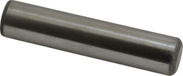 Value Collection - 3/4" Diam x 3-1/2" Pin Length Grade 8 Alloy Steel Standard Dowel Pin - C 50-58 Hardness, 114,000 Lb Breaking Strength, 1 Beveled & 1 Rounded End - USA Tool & Supply
