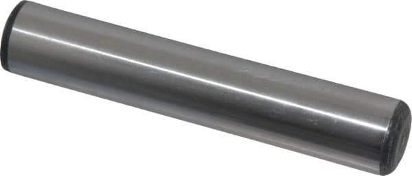 Value Collection - 3/4" Diam x 4" Pin Length Grade 8 Alloy Steel Standard Dowel Pin - C 50-58 Hardness, 114,000 Lb Breaking Strength, 1 Beveled & 1 Rounded End - USA Tool & Supply