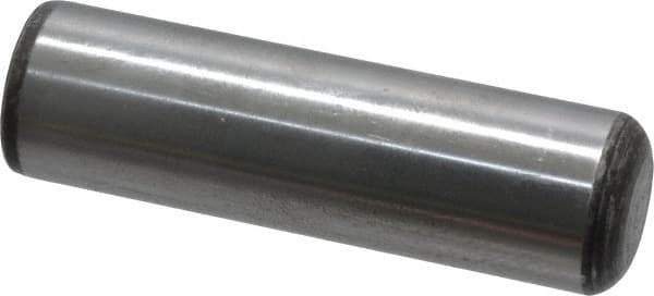 Value Collection - 7/8" Diam x 3" Pin Length Grade 8 Alloy Steel Standard Dowel Pin - C 50-58 Hardness, 156,000 Lb Breaking Strength, 1 Beveled & 1 Rounded End - USA Tool & Supply