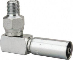 Eaton - 1/4-18 Thread Hydraulic Hose Elbow - 1/4" Hose Diam - USA Tool & Supply
