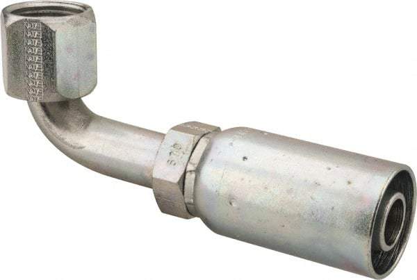 Eaton - 7/8-14 SAE Hydraulic Hose Elbow - 5/8" Hose Diam - USA Tool & Supply