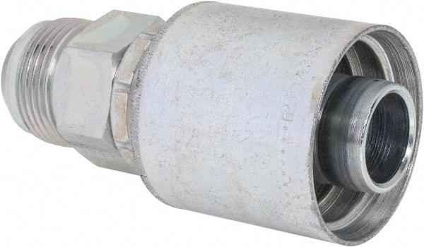 Eaton - 1 - 5/16-12 SAE Straight Hydraulic Hose Fitting - 1" Hose Diam - USA Tool & Supply