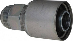 Eaton - 1 - 5/8-12 SAE Straight Hydraulic Hose Fitting - 1 1/4" Hose Diam - USA Tool & Supply