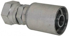 Eaton - 1 - 3/16-12 Thread Straight Hydraulic Hose Fitting - 3/4" Hose Diam - USA Tool & Supply