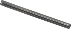 Made in USA - 1/16" Diam x 7/8" Long Slotted Spring Pin - Grade 1070-1090 Alloy Steel, Black Oxide Finish - USA Tool & Supply