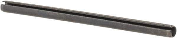 Made in USA - 1/16" Diam x 1" Long Slotted Spring Pin - Grade 1070-1090 Alloy Steel, Black Oxide Finish - USA Tool & Supply