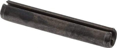 Made in USA - 1/8" Diam x 3/4" Long Slotted Spring Pin - Grade 1070-1090 Alloy Steel, Black Oxide Finish - USA Tool & Supply