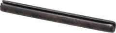 Made in USA - 1/8" Diam x 1-1/4" Long Slotted Spring Pin - Grade 1070-1090 Alloy Steel, Black Oxide Finish - USA Tool & Supply
