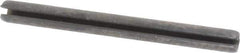 Made in USA - 1/8" Diam x 1-3/8" Long Slotted Spring Pin - Grade 1070-1090 Alloy Steel, Black Oxide Finish - USA Tool & Supply