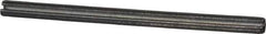 Made in USA - 1/8" Diam x 2" Long Slotted Spring Pin - Grade 1070-1090 Alloy Steel, Black Oxide Finish - USA Tool & Supply