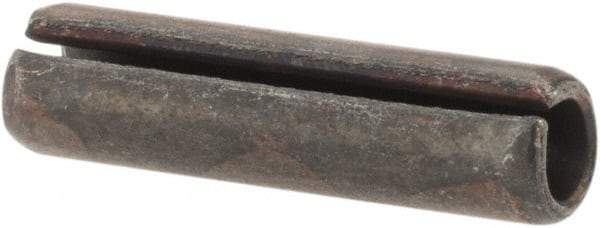 Made in USA - 3/16" Diam x 3/4" Long Slotted Spring Pin - Grade 1070-1090 Alloy Steel, Black Oxide Finish - USA Tool & Supply