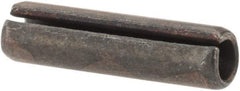Made in USA - 3/16" Diam x 3/4" Long Slotted Spring Pin - Grade 1070-1090 Alloy Steel, Black Oxide Finish - USA Tool & Supply