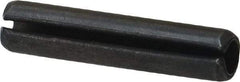 Made in USA - 3/16" Diam x 7/8" Long Slotted Spring Pin - Grade 1070-1090 Alloy Steel, Black Oxide Finish - USA Tool & Supply