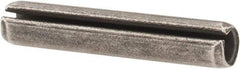Made in USA - 3/16" Diam x 1" Long Slotted Spring Pin - Grade 1070-1090 Alloy Steel, Black Oxide Finish - USA Tool & Supply