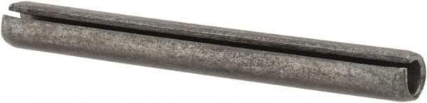 Made in USA - 3/16" Diam x 1-3/4" Long Slotted Spring Pin - Grade 1070-1090 Alloy Steel, Black Oxide Finish - USA Tool & Supply