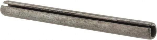 Made in USA - 3/16" Diam x 2" Long Slotted Spring Pin - Grade 1070-1090 Alloy Steel, Black Oxide Finish - USA Tool & Supply