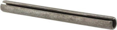 Made in USA - 3/16" Diam x 2" Long Slotted Spring Pin - Grade 1070-1090 Alloy Steel, Black Oxide Finish - USA Tool & Supply