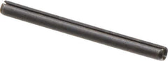 Made in USA - 3/16" Diam x 2-1/4" Long Slotted Spring Pin - Grade 1070-1090 Alloy Steel, Black Oxide Finish - USA Tool & Supply