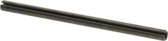Made in USA - 3/16" Diam x 3" Long Slotted Spring Pin - Grade 1070-1090 Alloy Steel, Black Oxide Finish - USA Tool & Supply
