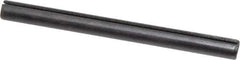 Made in USA - 1/4" Diam x 3" Long Slotted Spring Pin - Grade 1070-1090 Alloy Steel, Black Oxide Finish - USA Tool & Supply