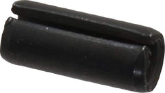 Made in USA - 5/16" Diam x 3/4" Long Slotted Spring Pin - Grade 1070-1090 Alloy Steel, Black Oxide Finish - USA Tool & Supply
