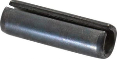 Made in USA - 5/16" Diam x 1" Long Slotted Spring Pin - Grade 1070-1090 Alloy Steel, Black Oxide Finish - USA Tool & Supply