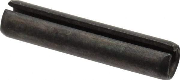 Made in USA - 5/16" Diam x 1-1/2" Long Slotted Spring Pin - Grade 1070-1090 Alloy Steel, Black Oxide Finish - USA Tool & Supply