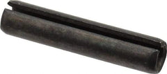 Made in USA - 5/16" Diam x 1-1/2" Long Slotted Spring Pin - Grade 1070-1090 Alloy Steel, Black Oxide Finish - USA Tool & Supply