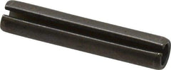 Made in USA - 5/16" Diam x 1-5/8" Long Slotted Spring Pin - Grade 1070-1090 Alloy Steel, Black Oxide Finish - USA Tool & Supply