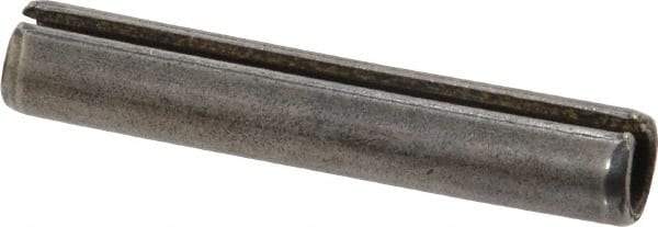 Made in USA - 5/16" Diam x 1-3/4" Long Slotted Spring Pin - Grade 1070-1090 Alloy Steel, Black Oxide Finish - USA Tool & Supply