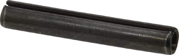 Made in USA - 5/16" Diam x 2" Long Slotted Spring Pin - Grade 1070-1090 Alloy Steel, Black Oxide Finish - USA Tool & Supply