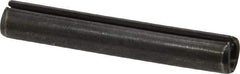 Made in USA - 5/16" Diam x 2" Long Slotted Spring Pin - Grade 1070-1090 Alloy Steel, Black Oxide Finish - USA Tool & Supply