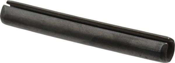 Made in USA - 5/16" Diam x 2-1/4" Long Slotted Spring Pin - Grade 1070-1090 Alloy Steel, Black Oxide Finish - USA Tool & Supply