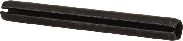 Made in USA - 5/16" Diam x 2-3/4" Long Slotted Spring Pin - Grade 1070-1090 Alloy Steel, Black Oxide Finish - USA Tool & Supply