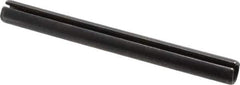 Made in USA - 5/16" Diam x 3-1/4" Long Slotted Spring Pin - Grade 1070-1090 Alloy Steel, Black Oxide Finish - USA Tool & Supply
