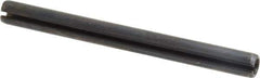 Made in USA - 5/16" Diam x 3-1/2" Long Slotted Spring Pin - Grade 1070-1090 Alloy Steel, Black Oxide Finish - USA Tool & Supply