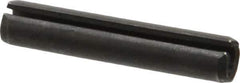 Made in USA - 3/8" Diam x 2" Long Slotted Spring Pin - Grade 1070-1090 Alloy Steel, Black Oxide Finish - USA Tool & Supply