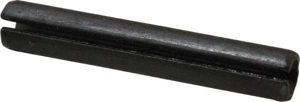 Made in USA - 3/8" Diam x 2-1/4" Long Slotted Spring Pin - Grade 1070-1090 Alloy Steel, Black Oxide Finish - USA Tool & Supply