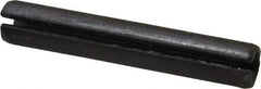 Made in USA - 3/8" Diam x 2-1/4" Long Slotted Spring Pin - Grade 1070-1090 Alloy Steel, Black Oxide Finish - USA Tool & Supply